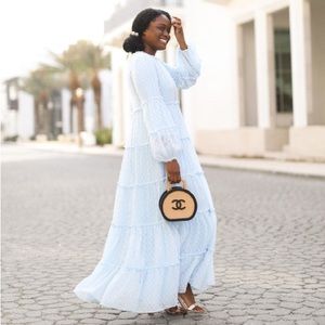 Dainty Jewells Bella Bleu Dress Maxi length size medium